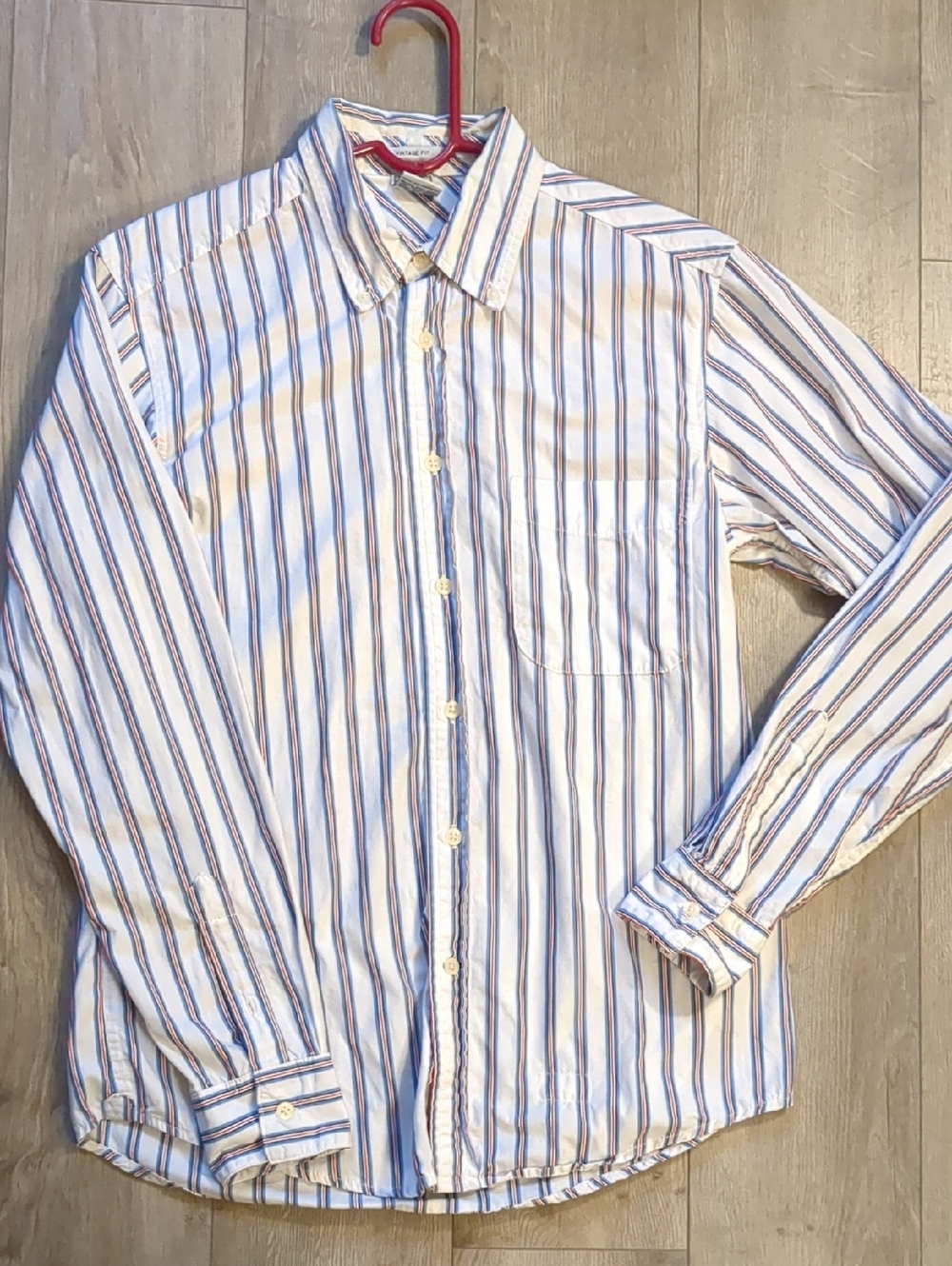 MENS OLD NAVY VINTAGE FIT LONG SLEEVE BUTTON DOWN SHIRT - SIZE S